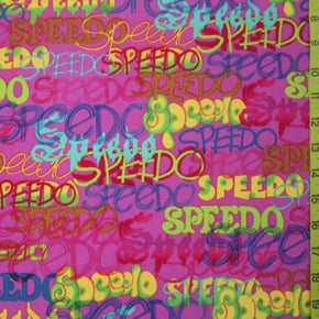 Multi-Colored Swim Print on Nylon Spandex