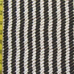  Black/White Woven Look Print on Nylon Spandex