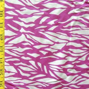  Lavender/White Hidden Birds & Trees Print on Nylon Spandex