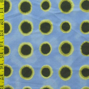  Lilac Polka Dots Print on Polyester Spandex