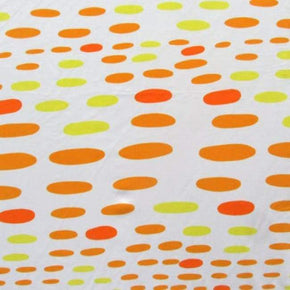  Orange/Yellow The Polka Dot Path Print on Polyester Spandex