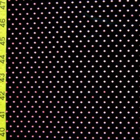  Pink/Black Tiny Gems Print on Nylon Spandex