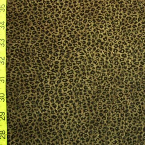  Gold/Black Tiny Leopard Print Velvet 