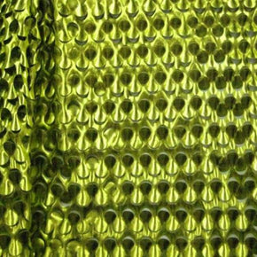  Apple Green/Punch Punched Holes Metallic Spandex