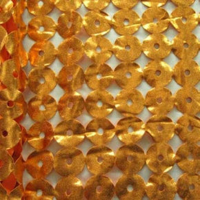 Copper/Orange/Punch Punched Holes Metallic Foil on Polyester Spandex