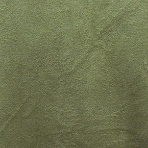 Olive Double Face Ultra Suede on Polyester Spandex