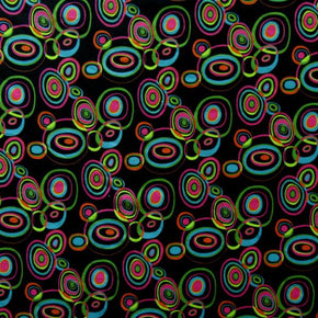 Multi-Color Polka Dots Print on Spandex