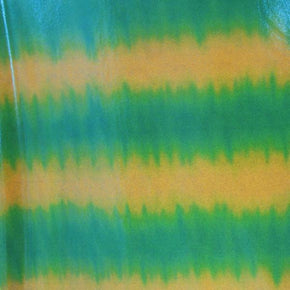  Yellow/Green/Turquoise Holographic Metallic Foil on Nylon Spandex