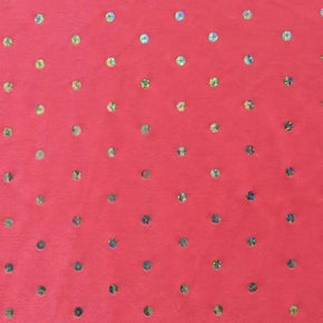  Silver/Pink Holographic Sequins Velvet on Velvet 