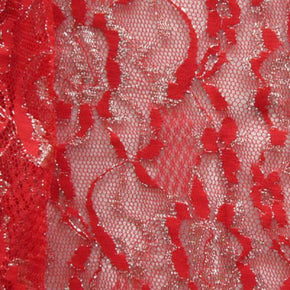  Red Fancy Floral Lace 