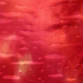  Red Shiny Holographic on Nylon Spandex