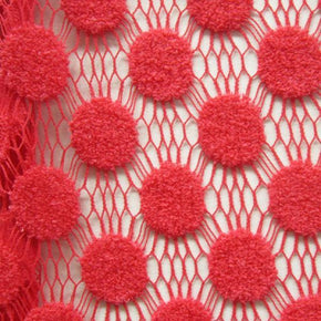  Coral Terry Embroidery Lace
