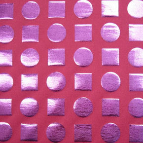  Lavender/Fuchsia Holographic Metallic Foil on Polyester Spandex