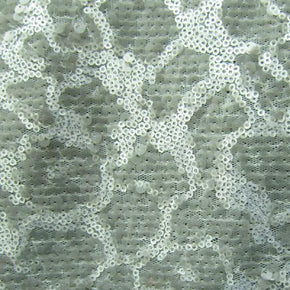  Silver/Gray Sequins on Mesh