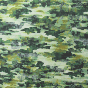 Olive Camouflage Print Fabric