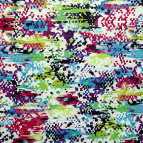 Rainbow Camouflage Print Fabric