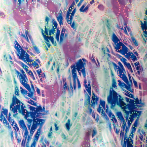  Holographic Sequins on Polyester Spandex