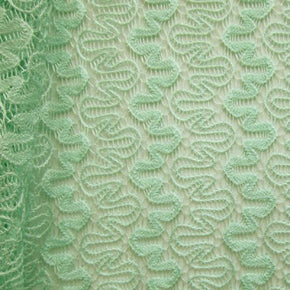  Mint Green Fancy Floral Lace 