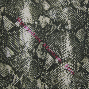 Multi-Colored Snake Print on Polyester Spandex