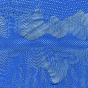 Blue Athletic Mesh Fabric