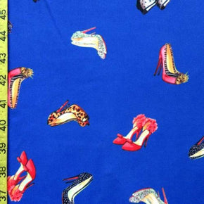 Multi-Colored Stilettos Print on Nylon Spandex