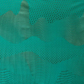 Teal Athletic Mesh Fabric