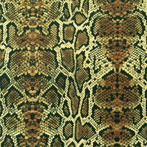 Multi-Colored Snake Print on Polyester Spandex