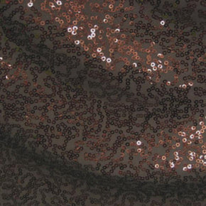 Chocolate Fancy Squiggle 2mm Sequins on Polyester Spandex