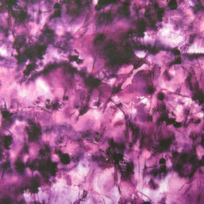  Purple Digital Watercolor Print on Polyester Spandex
