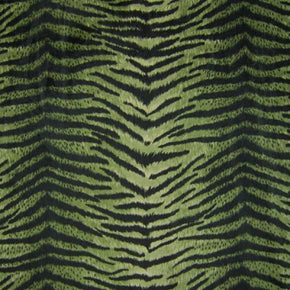 Multi-Colored Tiger Print Velvet on Velvet 