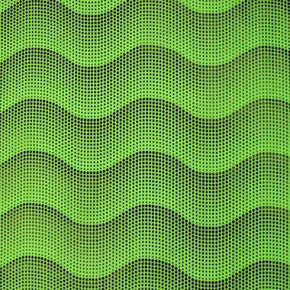  Black/Neon Green Endless Waves Foil on Polyester Spandex