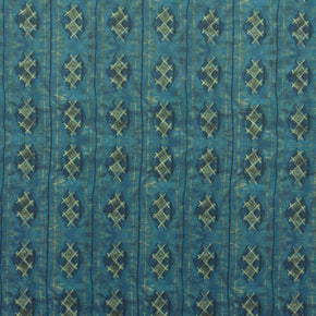 Green/Beige/Yellow eXs Printed Spandex Fabric