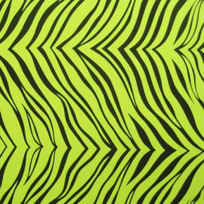  Yellow Zebra Print on Nylon Spandex
