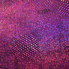  Purple/Black Holographic Metallic Foil on Nylon Spandex