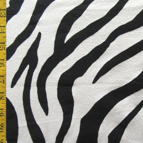 Black/White Zebra Print Cotton Lycra® 
