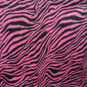  Fuchsia/Black Tiger Print on Nylon Spandex