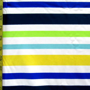 Multi Color Horizontal Stripe Fabric