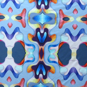 Multi Color Watercolor Pattern Printed Spandex Fabric