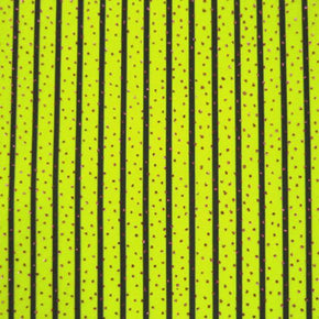  Fuchsia/Lemon Yellow Vertical Stripe Glitter Print on Nylon Spandex