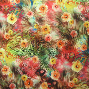 Multi Color Floral Print Fabric