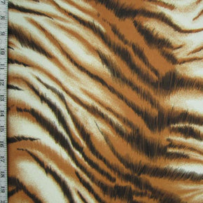 Multi-Colored Tiger Print on Polyester Spandex
