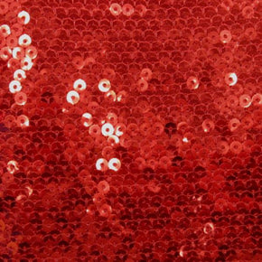  Red Shiny Fancy 5mm Sequin on Nylon Spandex