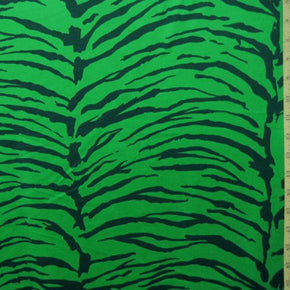 Green/Black Tiger Print on Nylon Spandex