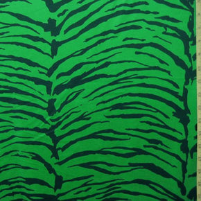  Green/Black Tiger Print on Nylon Spandex