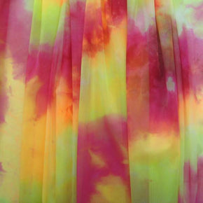  Tie-Dye Colorful Mesh on Nylon Mesh