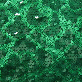  Jade Green Sequins on Mesh