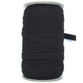 Black 1/2" Swimwear Knitted Elastic Sold By The 144 Yard Roll Fabric