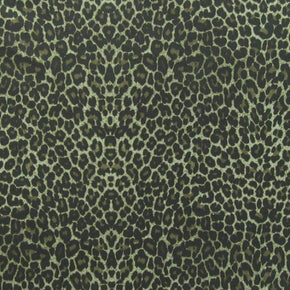 Multi Color Leopard Print Sequin On Mesh Fabric