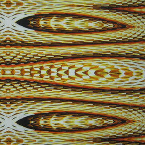Gold Digital Snakeskin Scales Print on Polyester Spandex