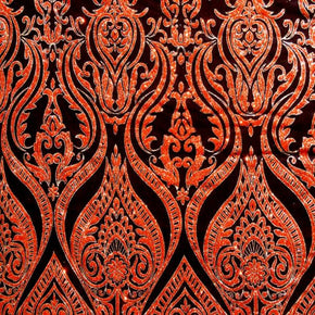 RED PAISLEY DESIGN on Mesh